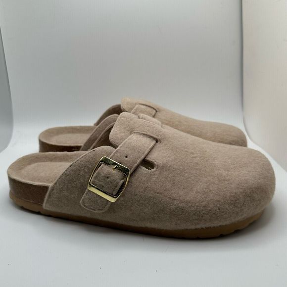 CUSHIONAIRE Womens Clog 10 SAND WOOL - Picture 1 of 7